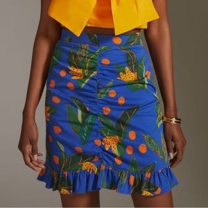 FARM RIO Ruched Mini Skirt
